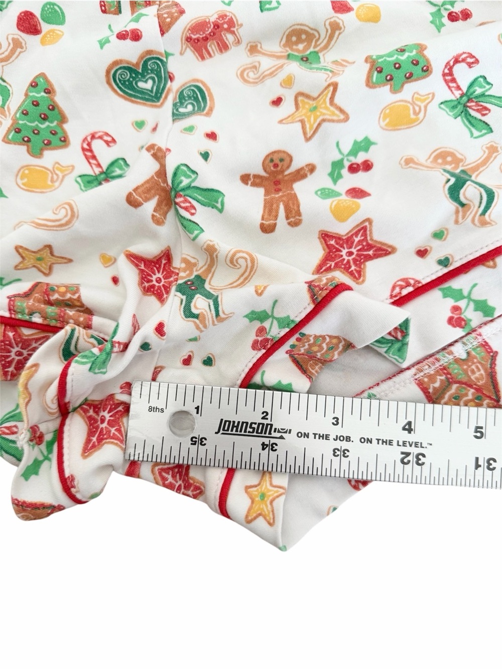 ROLLER RABBIT Gingerbread Polo Party Pajama Short Set - Like New, Medium - Picture 12 of 14